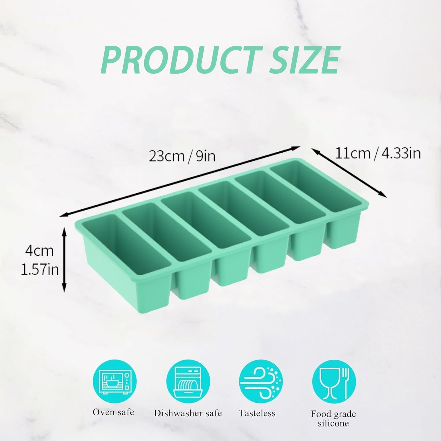 Silicone Freezer Trays with Lids 2-Pack - 1/2 Cup Meal Prep Containers,Food Storage Containers for ice Soup/Sauce, Silicone Freezer Molds