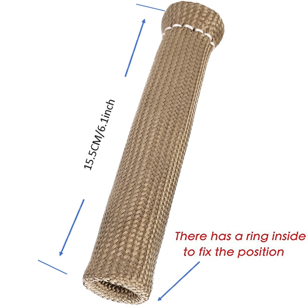 Titanium Spark Plug Wire Boots Thermal Protection Insulator Sleeve, 2500 Degree Heat shield Cover Wrap 6 inch for Car Truck 8PCS