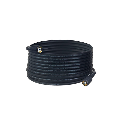 Canpump 1/4-in Cold Water Black Hose, 4000 psi, M22 Connector, 30 ft
