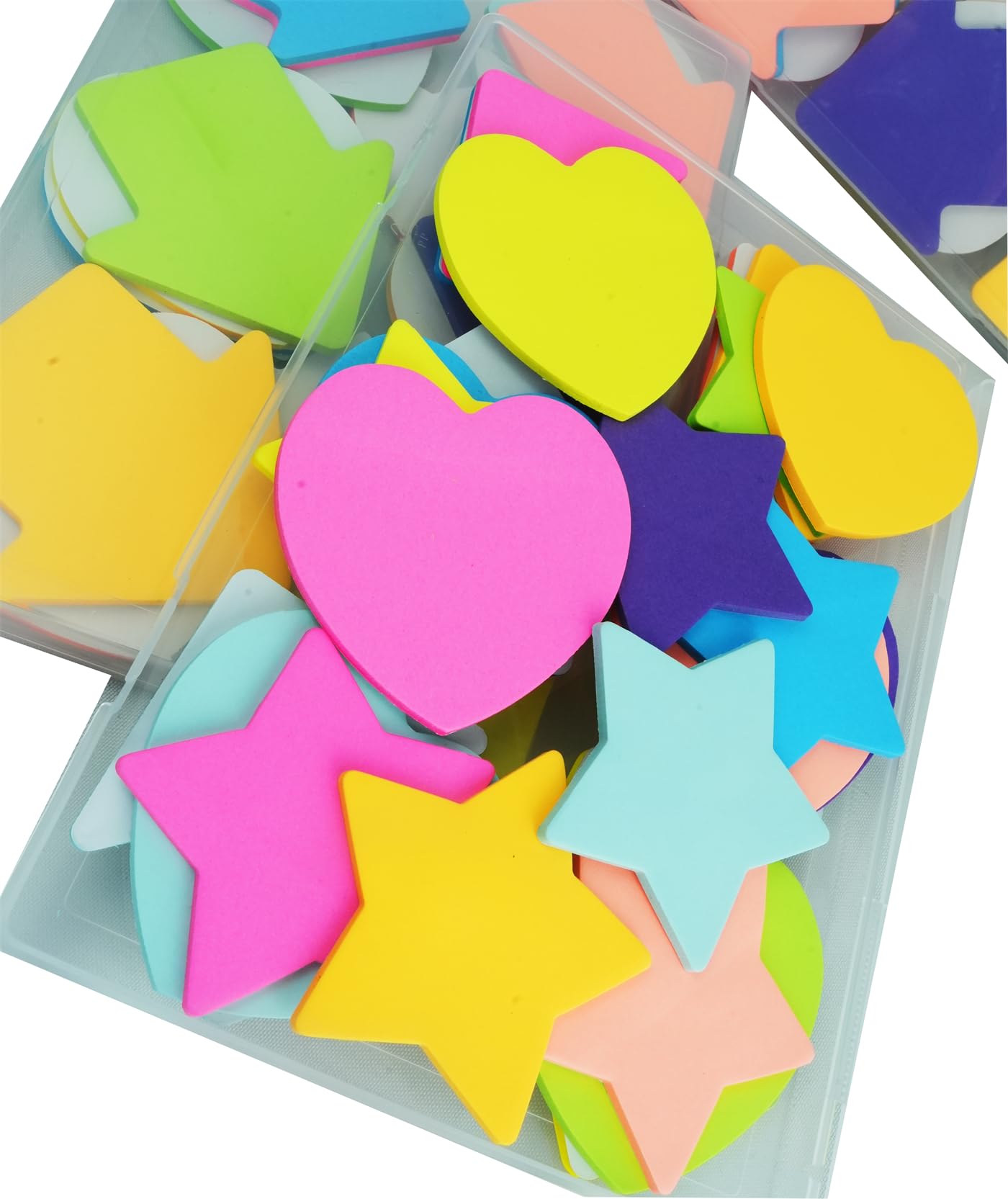 Sticky Notes-720 Sheets Heart/Star/Arrow Mixed 8 Color Bulk Sale Sticky Memo Post Memo Note Tape Self Stick Notes for Office/School/Home(1 Set-24Pads,720Sheets Total)