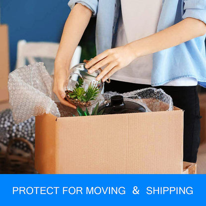 Bubble Cushioning Wrap Rolls 2-Pack,Easy to Tear Small Bubble Thicker & Durable for Packing Delivering & Moving Perforated every 12in 12 Inchx72 Feet Total (white),MR011902