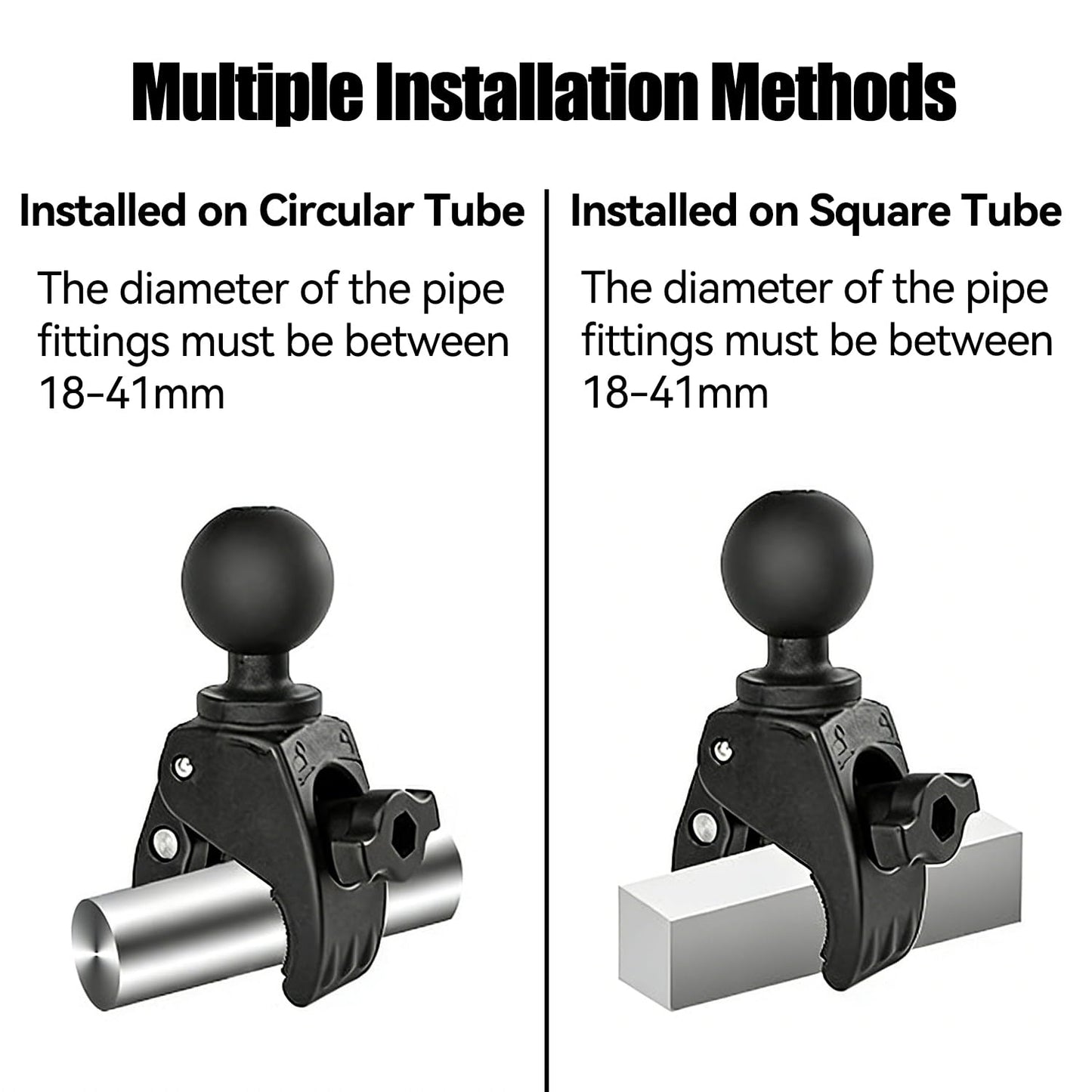 Strg 1.5'' Ball Mount Adapter with Small Tough-Claw Clamp, Compatible with RAM and 1.5" Ball Systems from iBolt and Tackform Enterprise Series