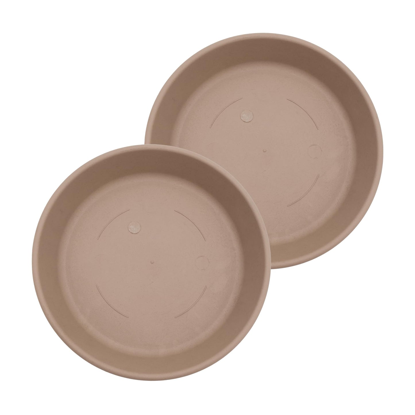The HC Companies SLI14000A34T020LRESS Classic Round Plastic Plant Saucer, 14", Sandstone