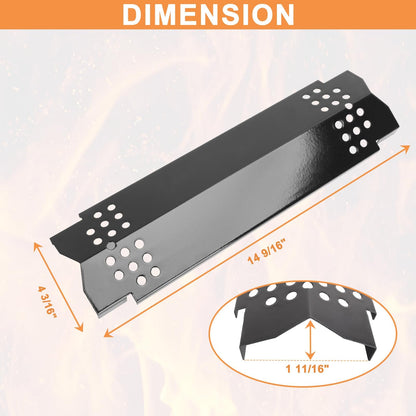 BBQ Parts Heat Shield Plate for Nexgrill BBQ Replacement Parts 720-0830H 720-0898 720-0864 720-0896B 720-0830A 720-0925 Flame Cover/Flame Shields/Flame Tamers for Backyard Grill Replacement Parts,4PCS