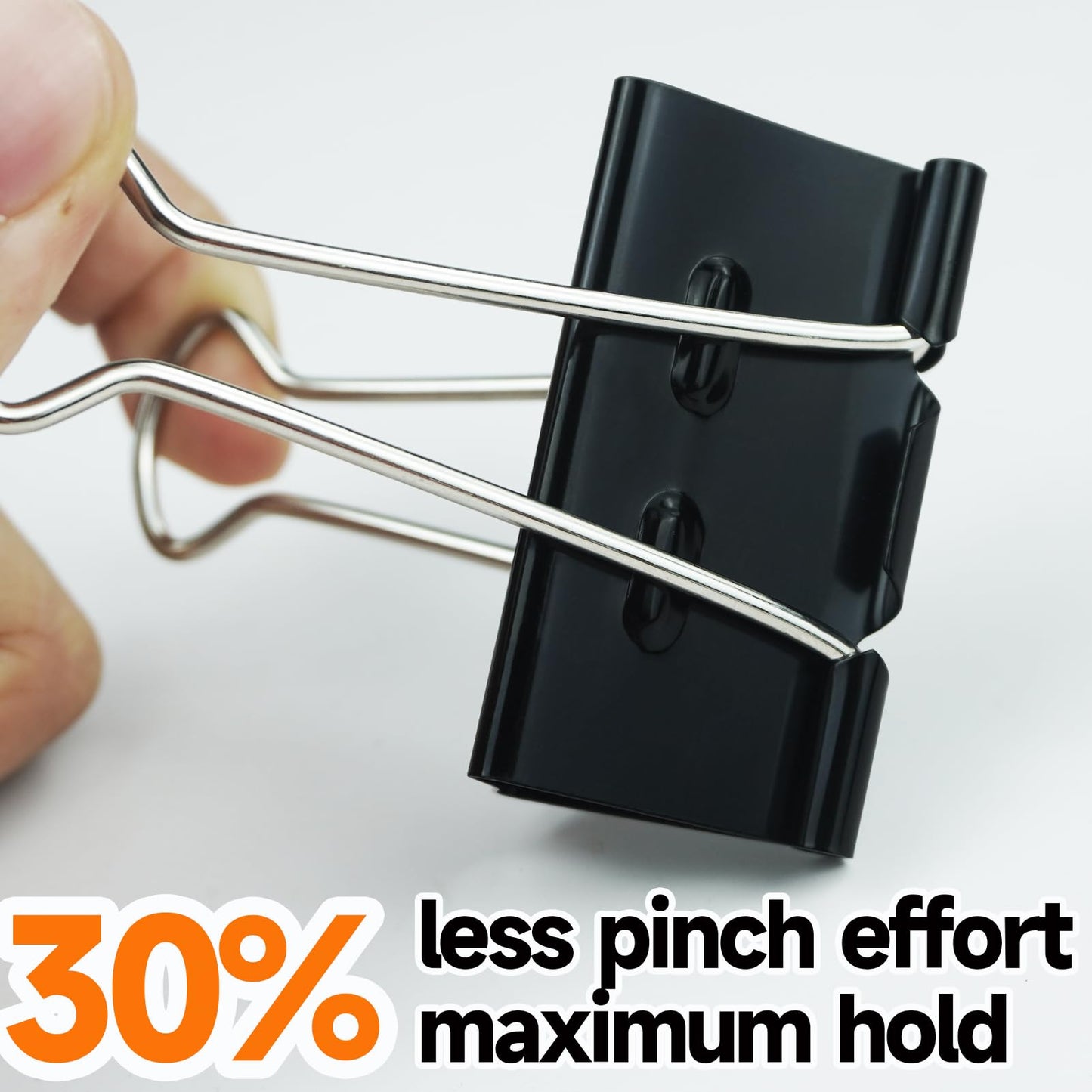 48Pcs Binder Clips(2 Inch), Large Binder Clips Heavy Duty Paper Clamps for Office and Home Supplies