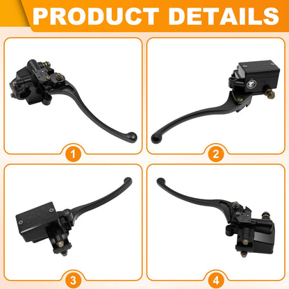 7/8" Brake Master Cylinder for Honda FourTrax 300, TRX 250 300 350 400 450, Rancher Foreman 350 400 Recon 250, 400ex Front Right Master Cylinder