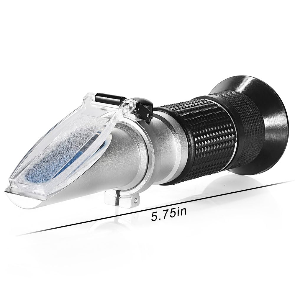 0-90% Brix Meter Refractometer,V-Resourcing Portable Hand Held Sugar Content Measurement for Sugar, Food, Fruit, Beverages Honey