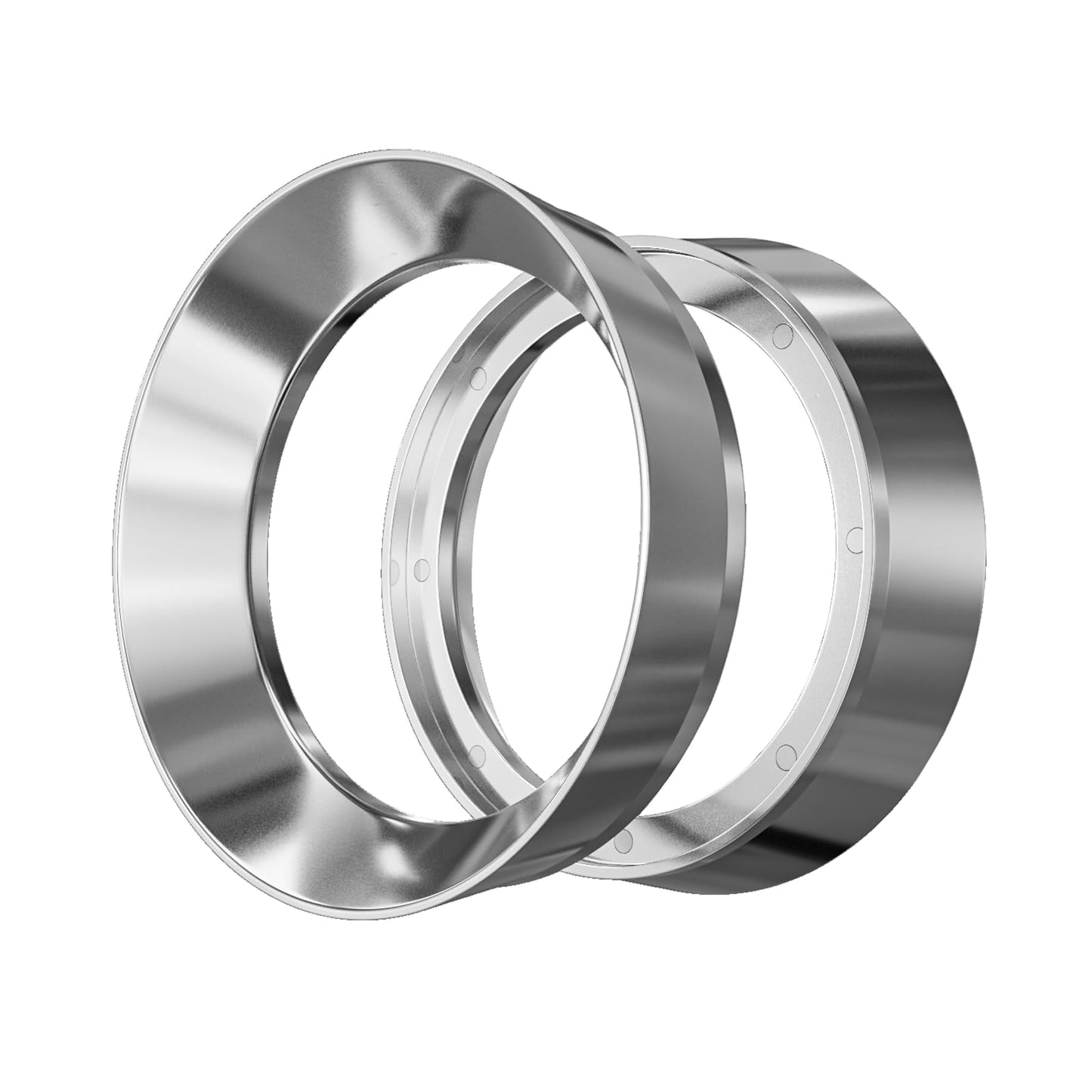 58mm Magnetic Dosing Funnel V2, MATOW Stainless Steel Espresso Dosing Ring with 8 Magnets Compatible with All 58mm Portafilter