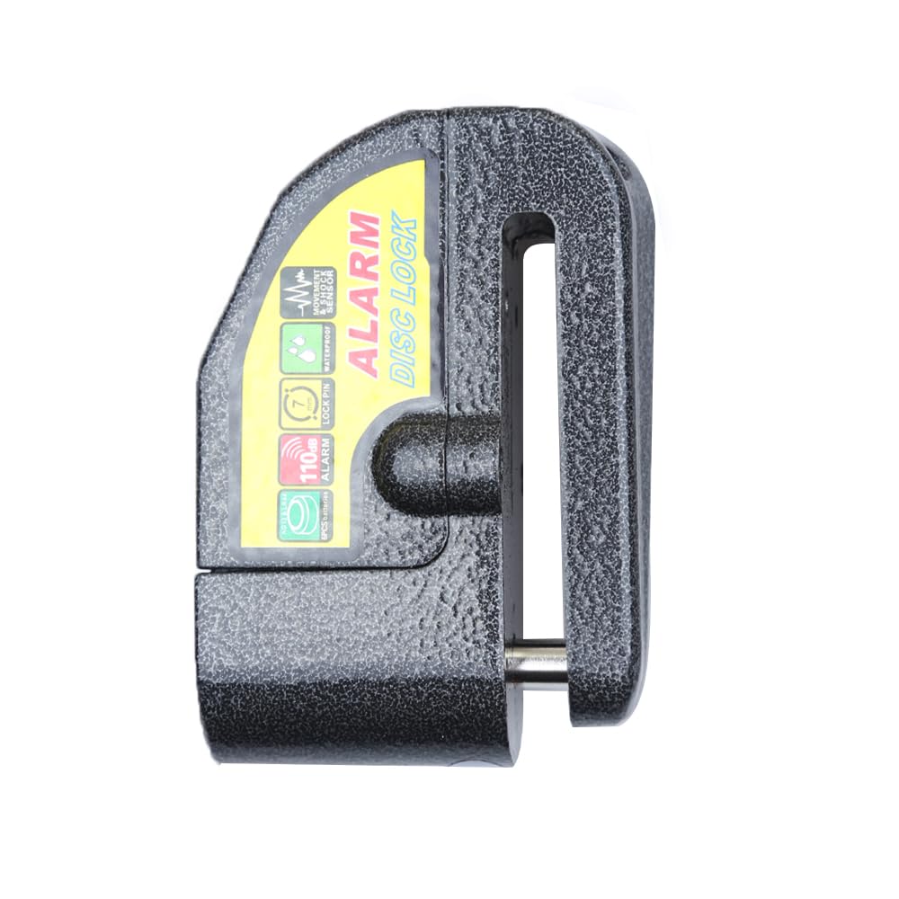 Anxingo Alarm Disc Lock Motorbike Anti-Theft Disc Brake Lock with 110dB Alarm Sound for Motorcycle Bike Scooter