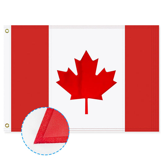 Canada flag Canadian Flag 3x5 FT Made Of 210D Heavy Duty Canada Flags with Embroidered Maple Leaf and Brass Grommets (36-Inch x 60-Inch (3x5 Ft)) (36-Inch x 60-Inch (3x5 Ft))