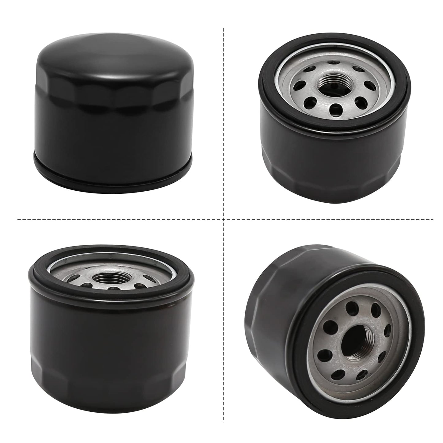 CADUFUELLY KL0035 Air Filter Oil Filter Set for LA120 LA130 LA135 LA140 LA145 LA150 X130R X140 X155R X165 D130 D140 L111 L118 L120 Lawn Mover Tractor Snow Blower with AM116304 Fuel Filter AM125424