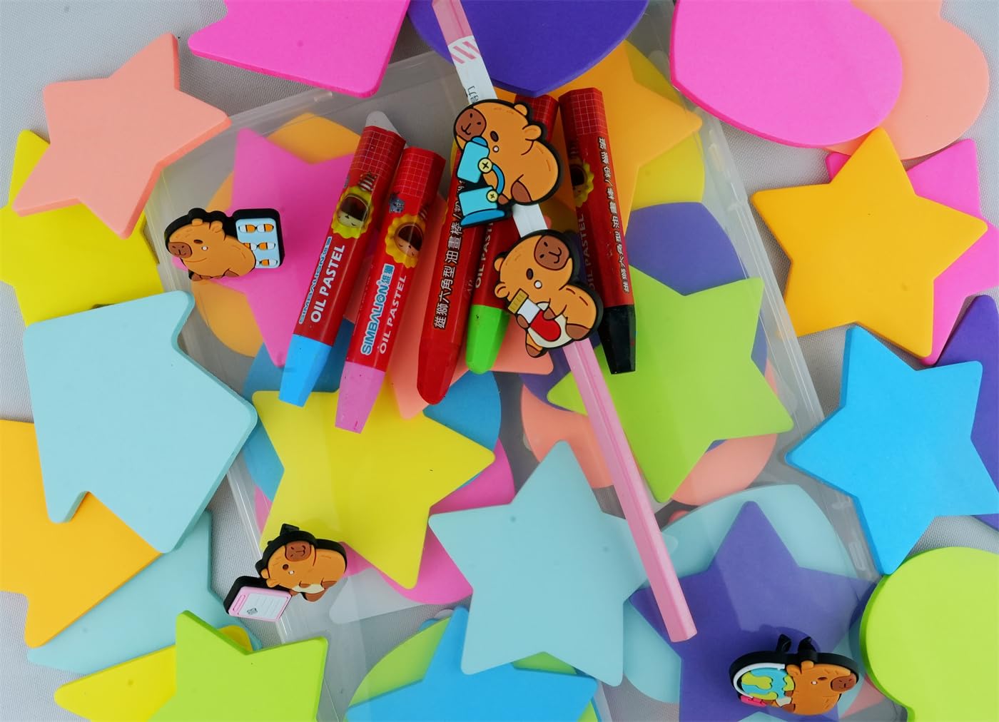 Sticky Notes-720 Sheets Heart/Star/Arrow Mixed 8 Color Bulk Sale Sticky Memo Post Memo Note Tape Self Stick Notes for Office/School/Home(1 Set-24Pads,720Sheets Total)