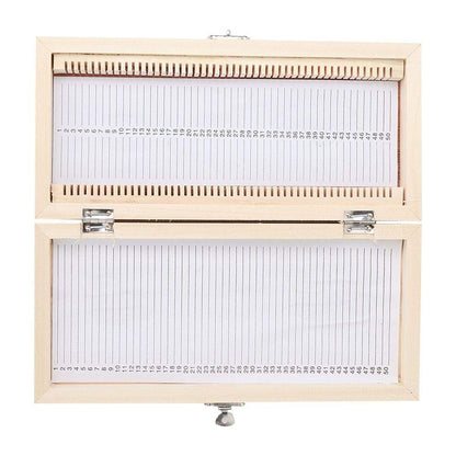 50PCS Biology Glass Prepared Microscope Slides Specimens Wooden Slide Storage Box Case Biology Slide Holder Scientific Microscope Slide Box