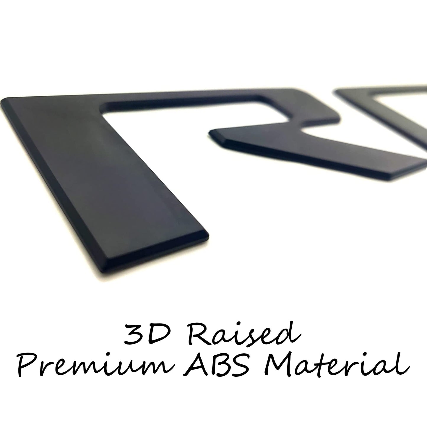 CHRSHN Tailgate Insert Letters Compatible with Chevy Silverado 2019 2020 2021 2022 2023 2024 2025 2026 3D Emblems Badge with Strong Adhesive Matte Black