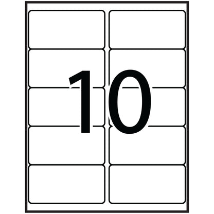 Avery Kraft Brown Rectangle Labels, 2" X 4", for Laser/Inkjet Printers, 10UP Kraft Brown Stickers, 150 Labels, Permanent (43813) Made in Canada