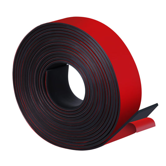 VUAOHIY Neoprene Rubber Strips Self Adhesive Solid Rubber Seal Strips for DIY Gasket Materials, Oil-Resistance, Sound Reduce and Anti-Slip for Flooring, Pads (2 In x 1/8 In x 20 Ft)