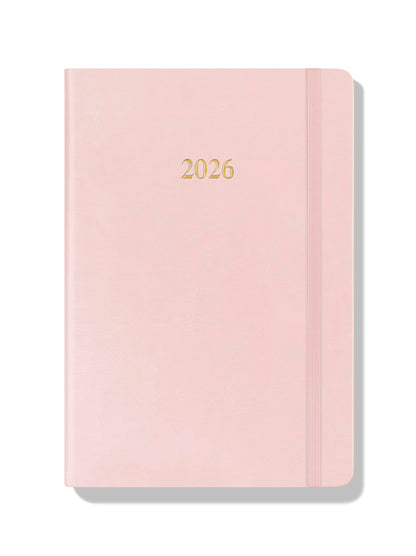 Wykeham's Executive 2026 Daily Journal Planner – Canadian Public Holidays & Format – Customisation Available (Rose, 8.5"×5.5")