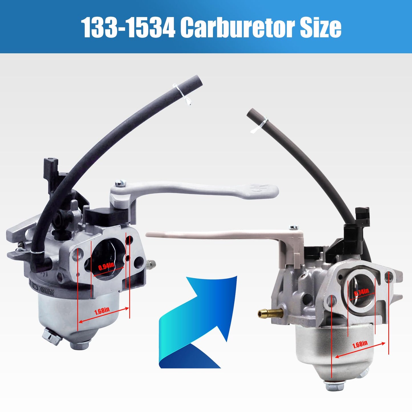 Caalii 133-1534 Carburetor Compatible with Toro 36003 37780 37781 37793 37798 38712 38805 Prower Max 824 OE 826 OE 826 OXE 826 OAE Snowblower Engines