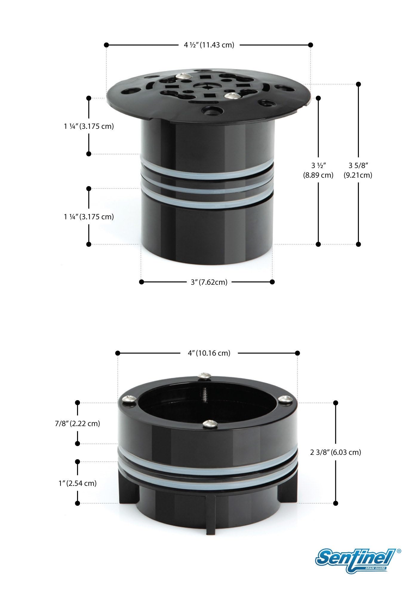Sentinel Drain Guard Sewer Backflow Preventer for 3" and 4" Drains (Backwater Valve) - CSA Approved