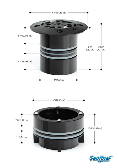 Sentinel Drain Guard Sewer Backflow Preventer for 3" and 4" Drains (Backwater Valve) - CSA Approved