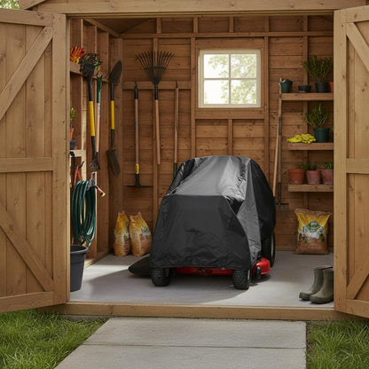Ailelan Lawn Mower Cover, Waterproof Tractor Cover Fits Decks up to 54", Heavy Duty 210D Polyester Oxford, Durable, UV, cub Tractor Cover Cover for Your Rider Garden Tractor, 72" L x 54" W x 46" H