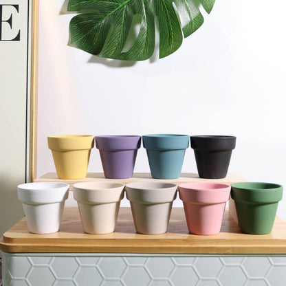 4 Inch Terra Cotta Pots with Saucer - 6 Pack Clay Flower Pots with Drainage, Great for Plants, Crafts, Wedding Favor (4 inch)