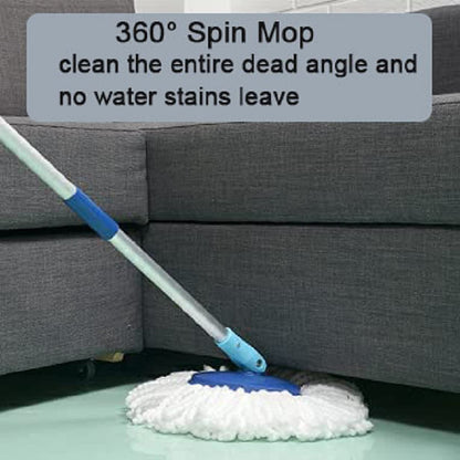 6 Pack Spin Mop Head Refill, Universal Round Mop Head Replacement, Microfiber, Machine Washable