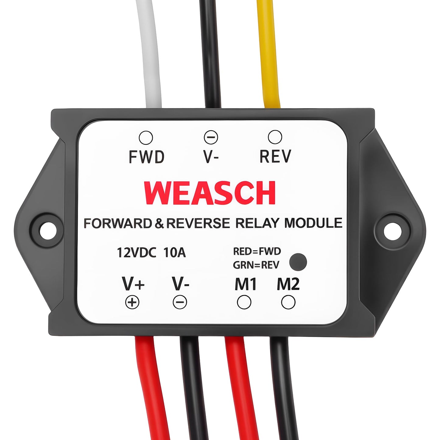 Weasch Forward and Reverse Relay Module, 12V 10A Pre-Wired with LED Light, for Motor/Linear Actuator, Reversing Relay Module