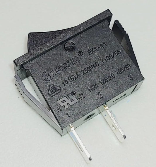 Soken RK1-11 Rocker Switch 16A 125/250VAC T100/55 2 Pin 2 Position (1PC)