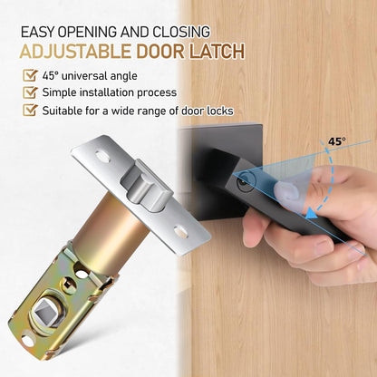 AUTSUPPL Adjustable Door Latch Deadbolt Lock Replacement for Interior Front Doors Construction Easy Installation Versatile Security