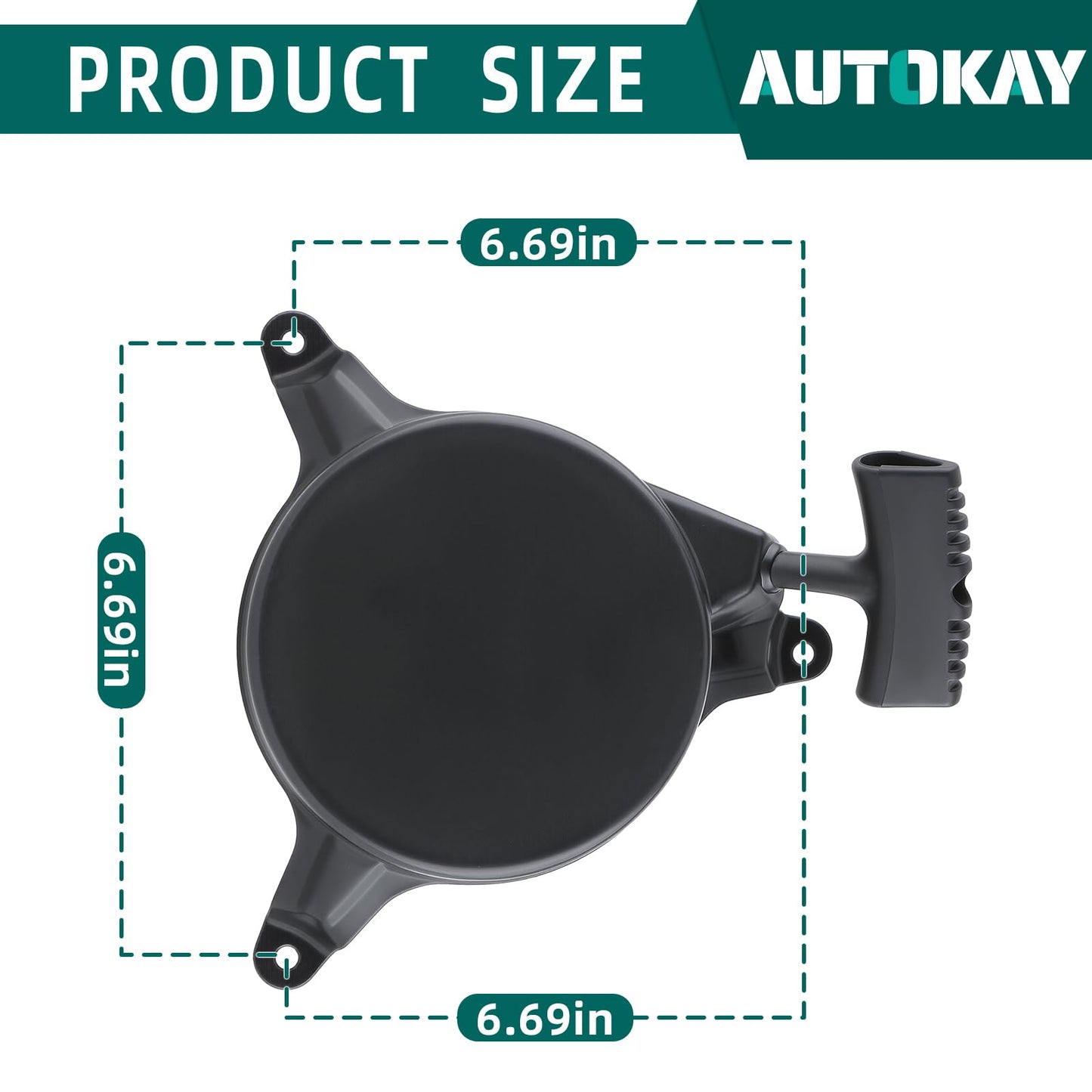 AUTOKAY 951-10299 Recoil Starter for MTD Engine Lawn Mower Replaces 1P61P0 951-10299A 751-10299 Pull Cord Start Assembly