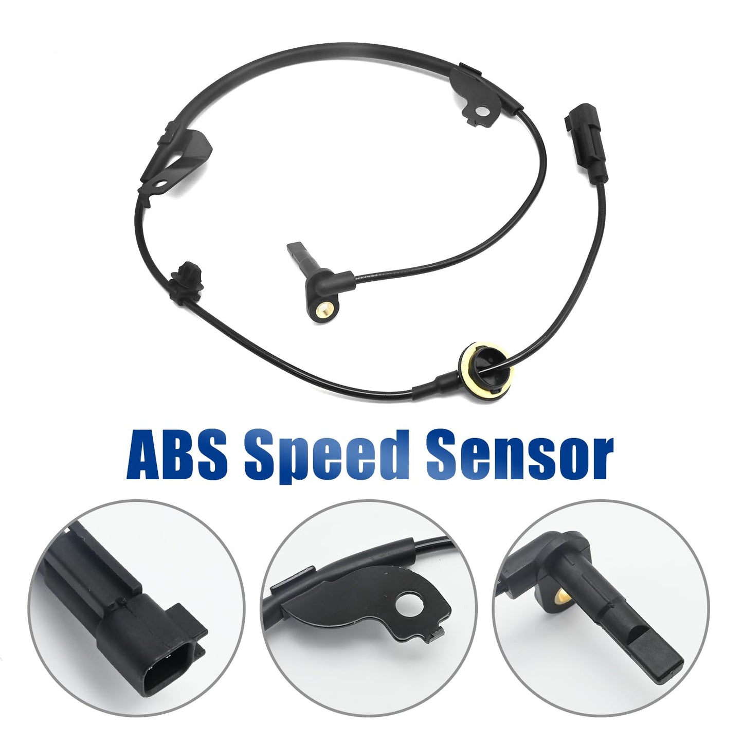 Vkinman 2Pcs 4670A576 ABS Speed Sensor Front Left and Right Side, ABS Wheel Speed Sensor Driver and Passenger Side ABS Wheel Speed Sensor 5S11130 5S11131 Replacement for Mitsubishi Lancer Outlander