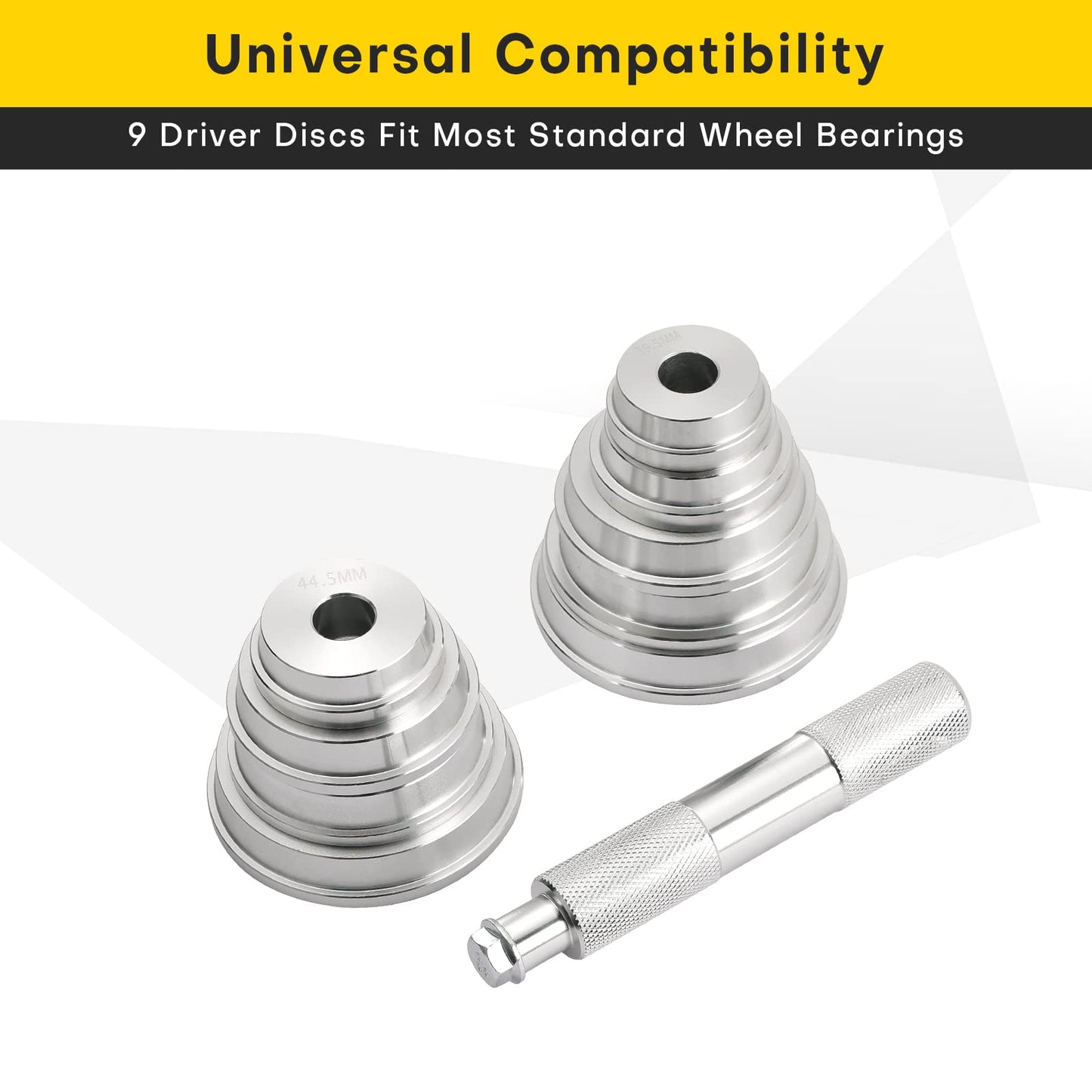 Acymner 10pcs Bearing Race and Seal Bushing Driver Install Set | Aluminum Bearing Race Installer, Seal Installation Tool, Bearing Install Tool, Axle Seal Installer