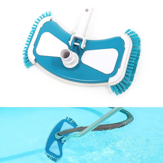 Butterfly Pool Vacuum Head with Side Brushes, Swimming Pool Suction Vacuum Head Brush Cleaner for Above Ground & In-Ground Swimming Pools, Spas (Blue)
