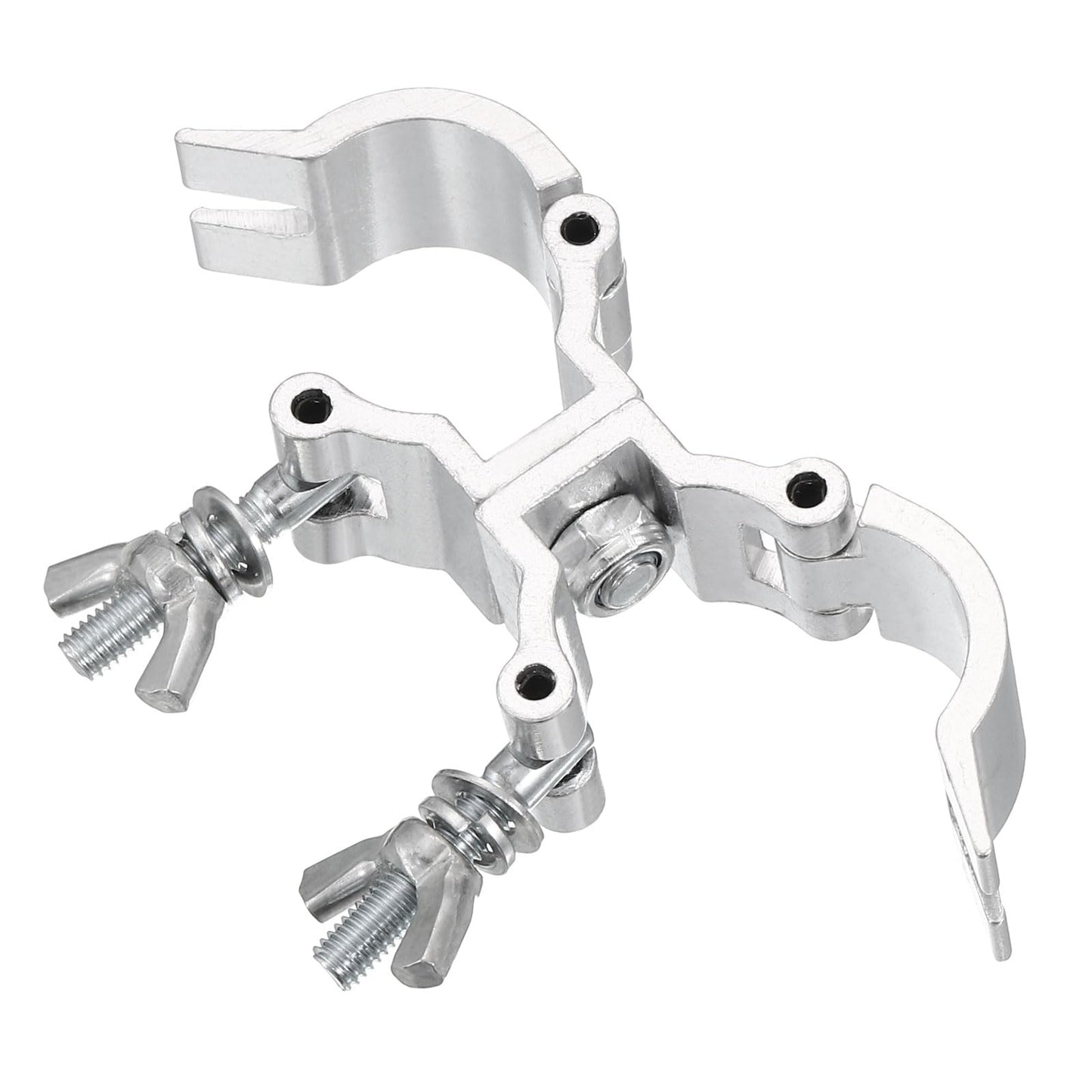 uxcell Light Truss Clamps, Aluminum Alloy Stage Lighting Pipe O Clamp for 0.98-1.18inch OD Tube Max Load 100lb Double Buckle, 1Pcs