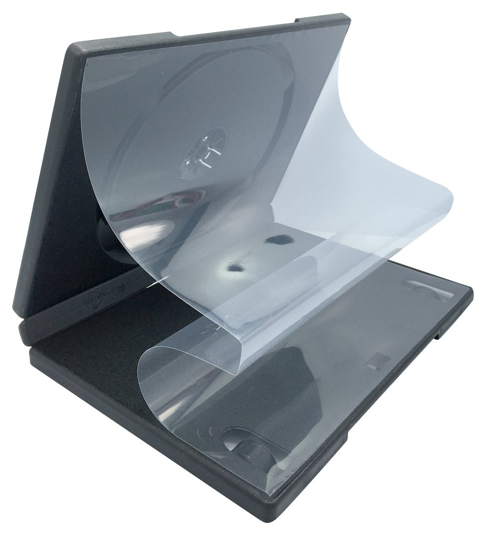 (10) CheckOutStore Premium Standard Single 1-Disc DVD Cases 14mm (Black)