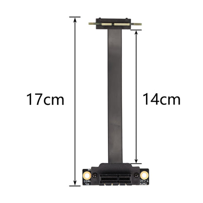 SinLoon PCIE 3.0 Extension Cable,36PIN 1X Extension Cable, 90 Degree PCI Express 1X Extend Card,for 1U,2U Chassis (15cm, Black)