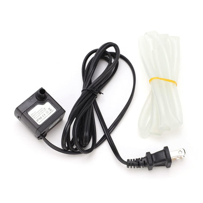 AC110‑120V Mini Submersible Water Pump 3W 80GPH Silent Small Fountain Pump with 3.3ft Hose for Fish Tank Pump Pond Fountain Hydroponics