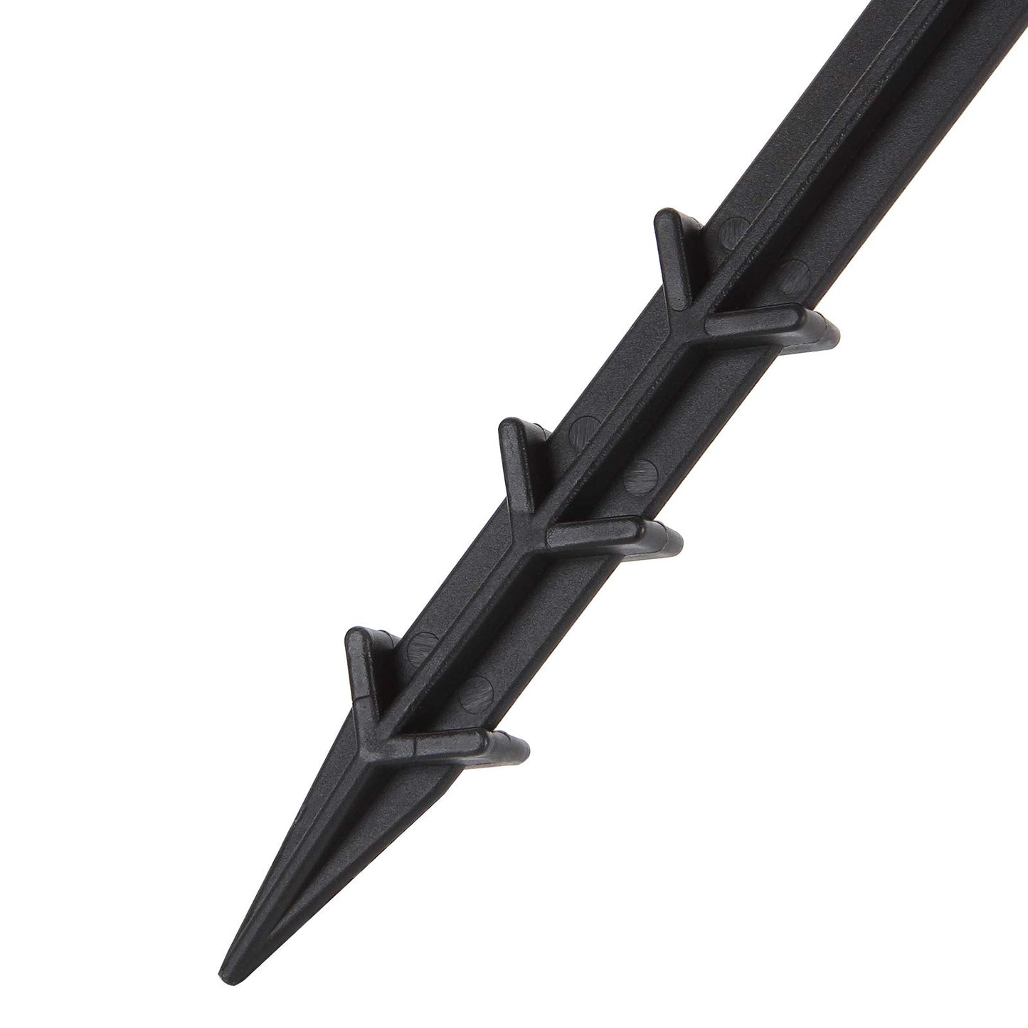 YOUNTHYE 50 Pack 8 Inch Irrigation Hose Hold-Down Anchor Stakes,Strong Plastic Soaker Hose Pegs Drip Support Stakes Camping Tent Stakes Outdoor Blanket Stakes for Drip System, Irrigation Line Weeping