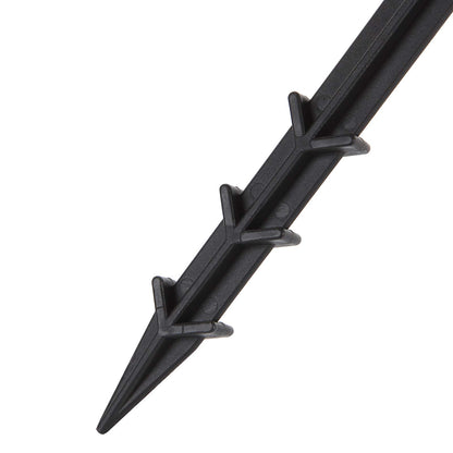 YOUNTHYE 50 Pack 8 Inch Irrigation Hose Hold-Down Anchor Stakes,Strong Plastic Soaker Hose Pegs Drip Support Stakes Camping Tent Stakes Outdoor Blanket Stakes for Drip System, Irrigation Line Weeping