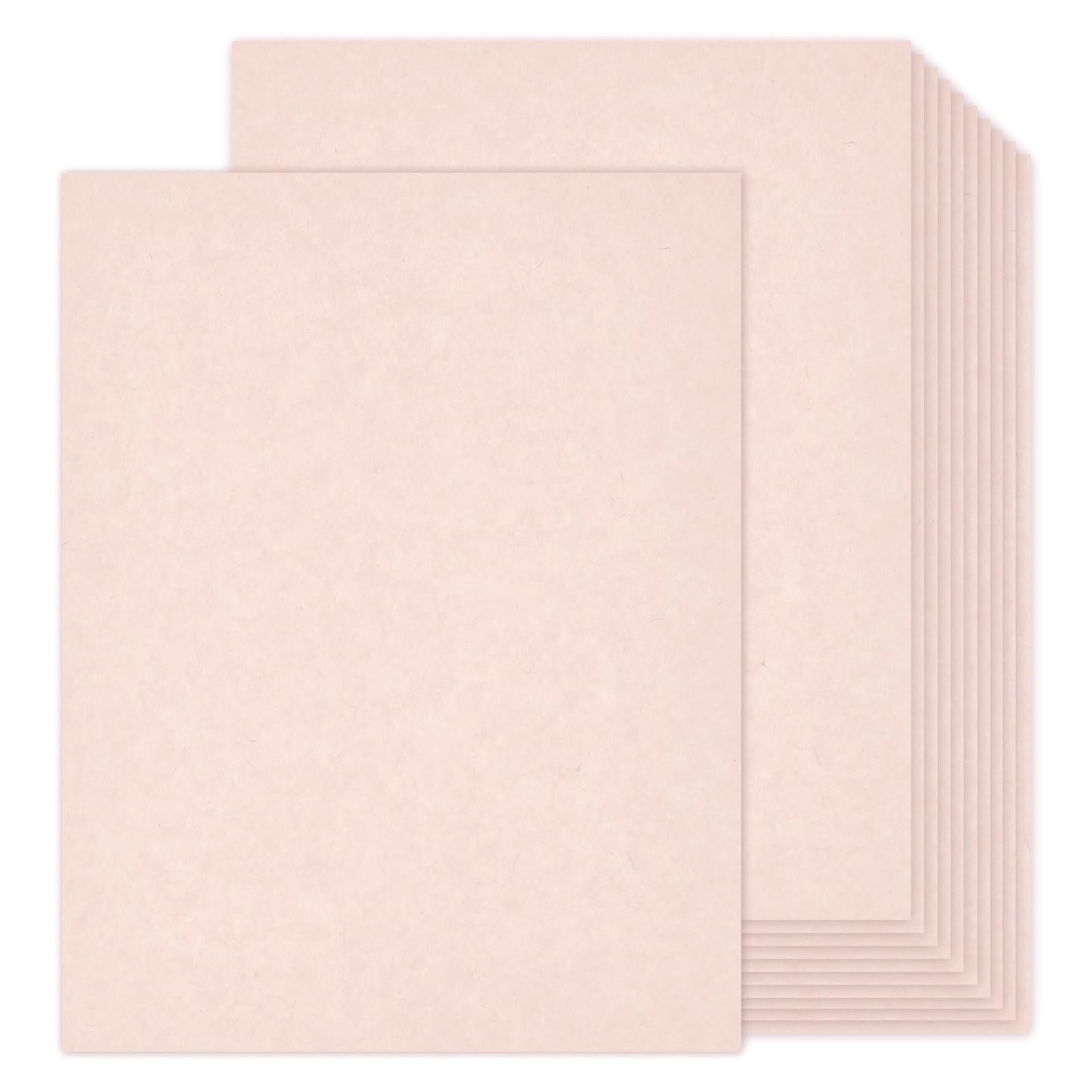 100 Sheets Pink Parchment Paper, Goefun 65lb Cover (180 GSM) Light Pink Parchment Cardstock Paper 8.5 x 11, Certificate Cardstock for Valentines Day, Wedding Invitations, DIY Cards, Crafts