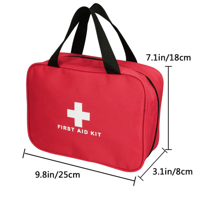 AOUTACC 3 Pack Nylon First Aid Empty Kit,Compact and Lightweight First Aid Bag for Emergency at Home, Office, Car, Outdoors, Boat, Camping, Hiking(Bag Only)