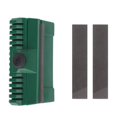 Chainsaw Bar Dresser Chainsaw Bar Rail Dresser Steel Plastic Chainsaw Chain Track Guide Bar Rail Dressers File Repairer Tool Suit