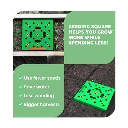Square Gardening Tools,Novelty Garden Square Template Seed Spreader | Soil Spacer Garden Tools,The Original Seed Planting Template for Square Foot Gardens,Bigger Harvests