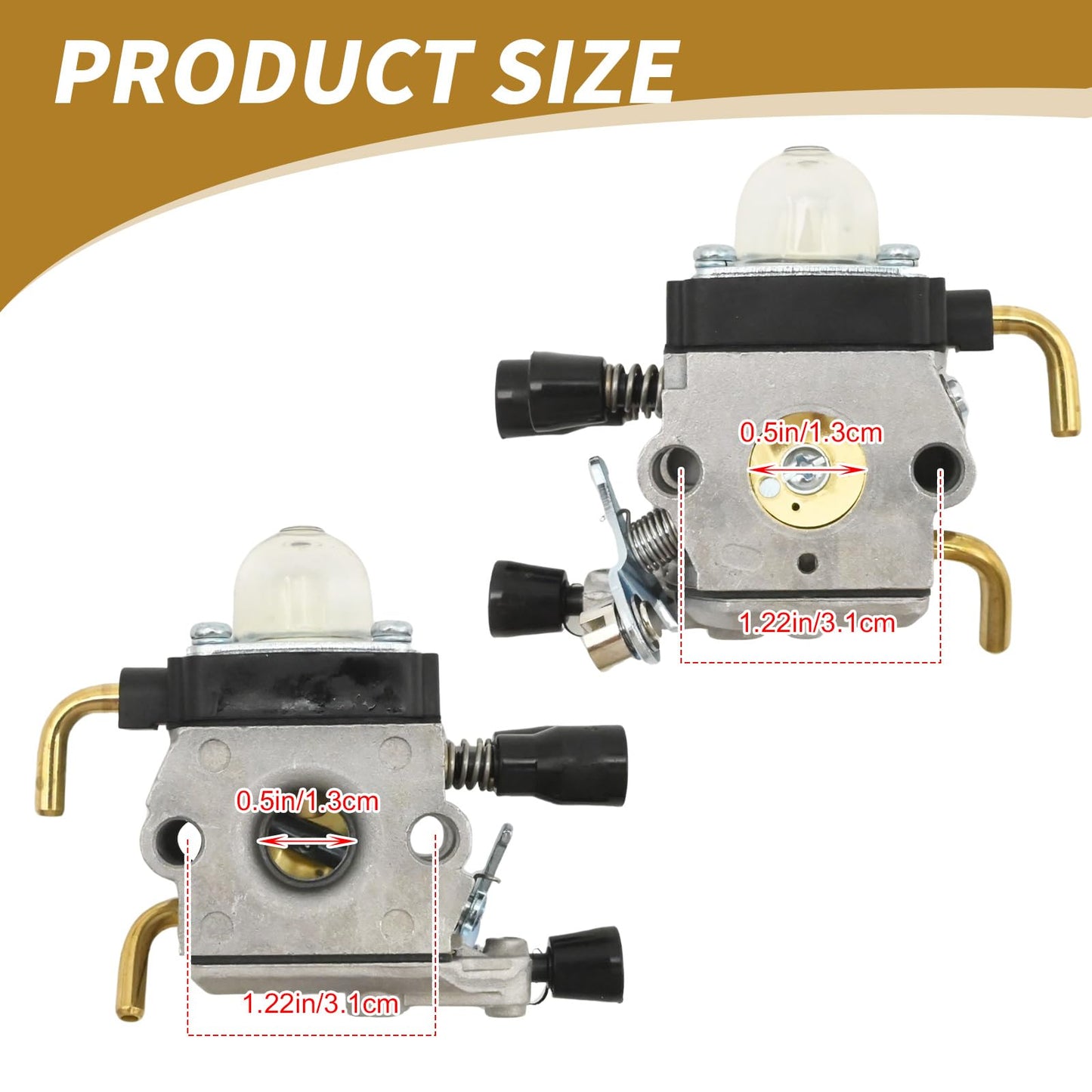 Anxingo FS45 Carburetor Replacement for Stihl FS38 FS46 FS55 KM55 HL45 FS45L FS45C FS46C FS55C FS55R FS55RC C1Q-S97 Carb Kit String Trimmer Weed Eater