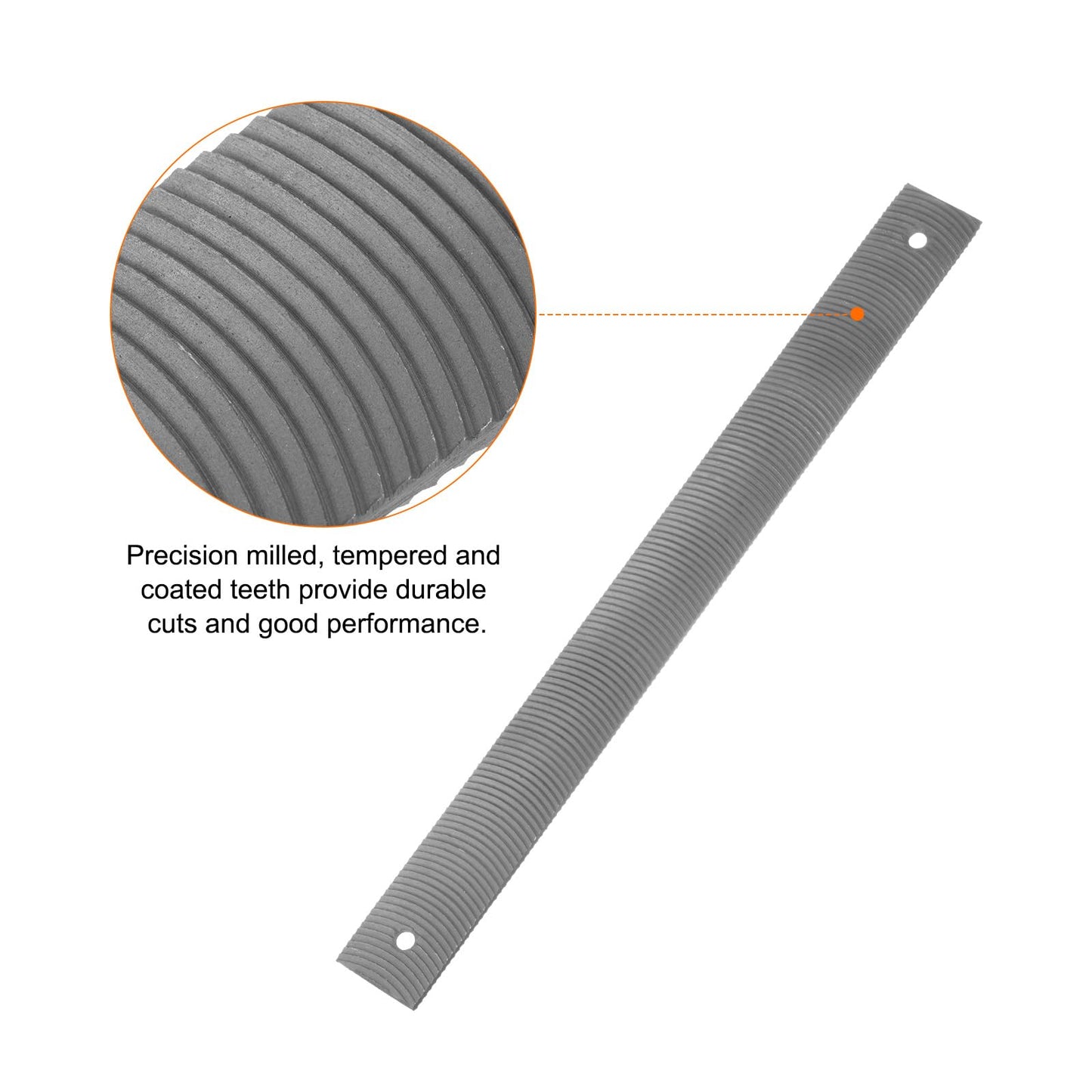 HARFINGTON Flexible Body File 14 Inch High Carbon Steel Medium Teeth Cut Flat Metal Files Polisher Tool for Car Grinding