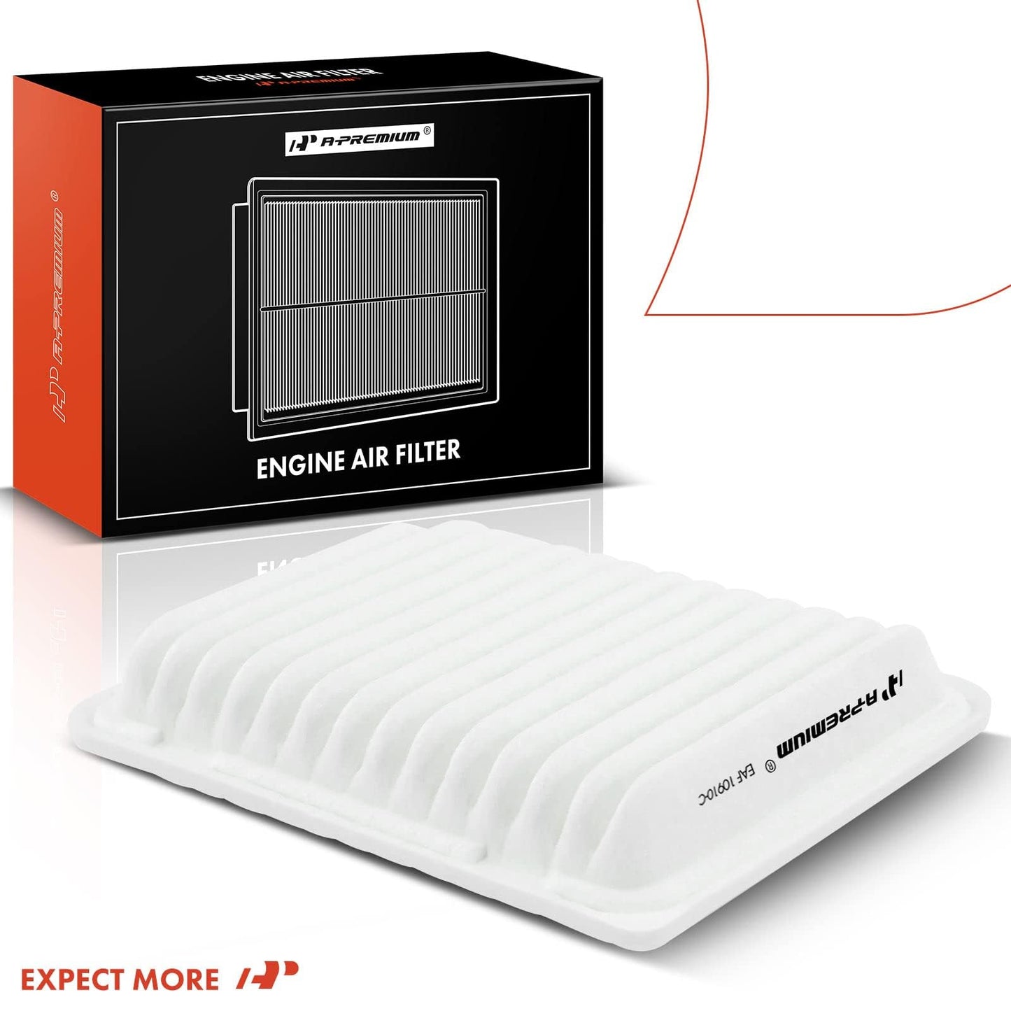 A-Premium Engine Air Filter Compatible with Mitsubishi Lancer, Outlander, Outlander Sport, RVR, 2013-2022, 2.0L 2.4L 3.0L, Rigid Panel, Replace# 160997380