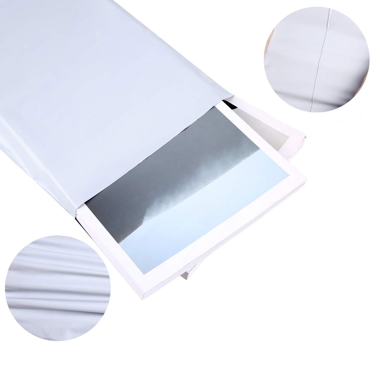 BESTEASY 100 14.5x19 White Poly Mailers Shipping Envelopes Bags(14.5x19, 100 Bags)