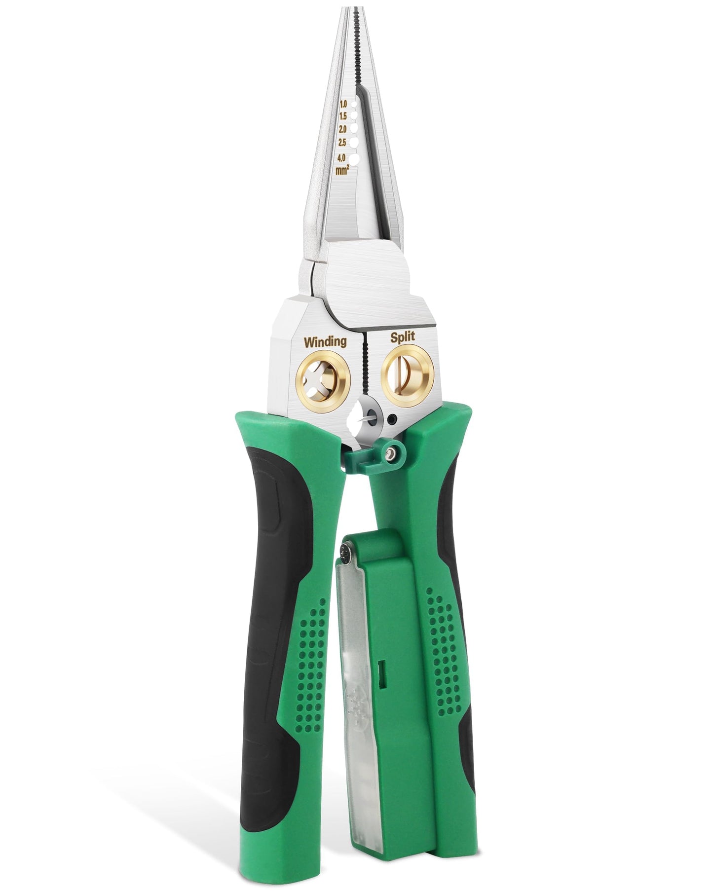 8 in 1 Wire Stripper with Voltage Tester, Wire Strippers/Crimper with Plier, Cutters, Splitting(12V-250V), Wire Stripping Tools for 10-18 AWG for Professional Electrician & DIY Tool