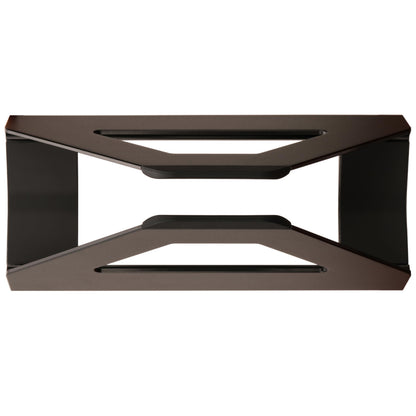 Psitek Vertical Laptop Stand, Space Saving MacBook Holder with Tool-Free Width Adjustment, Pretty Anodized Aluminum for Desk, Universal Fit for 10-17" Laptop